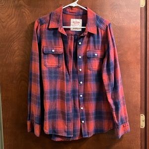 Red and blue Mossimo flannel